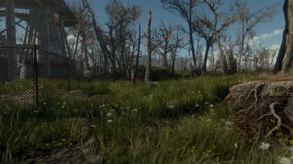 Фоллаут 4 мод на графику. Fallout 4 зеленый мир. фоллаут 4 зеленая трава. fallout 4 мод grass. растения в фоллаут 4.