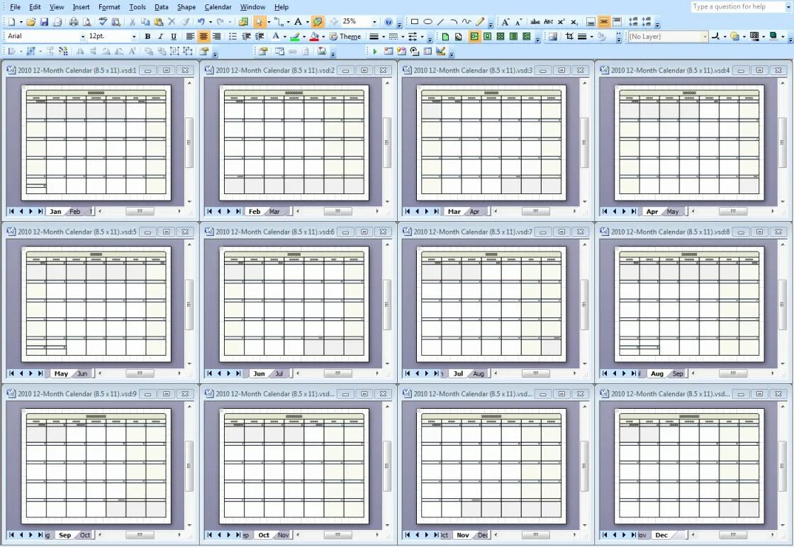 Print calendar
