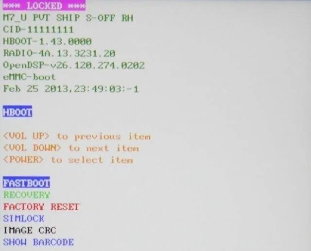 Fastboot boot recovery. Htc one mini только fastboot. htc bootloader locked. htc как выйти из bootloader. htc one s power off menu.