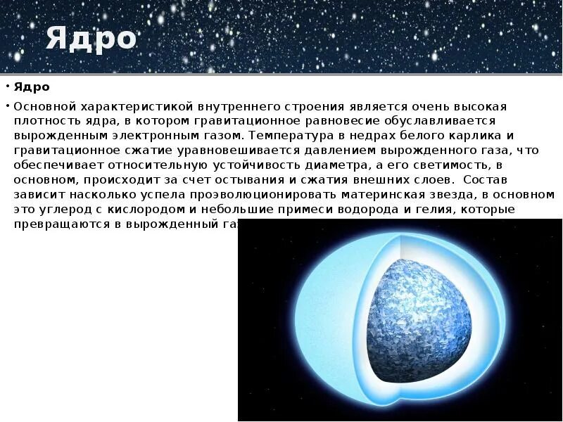 Что не входит в состав белого карлика. Строение звезд белых карликов. Строение белого карлика. Внутреннее строение белых карликов. Ядро белого карлика.