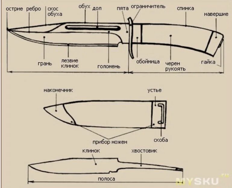 Составные части ножа схема. Части ножа схема криминалистика. Строение ножа криминалистика. Части холодного клинкового оружия. Части холодного оружия