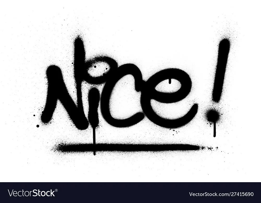 Nice word. Nice граффити. nice слово рисунок.