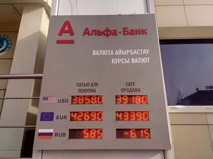 Курс сегодня в банках караганды