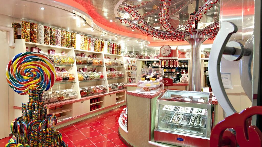 Candy shop 2. Красивый магазин конфет. Магазин необычных сладостей. Интерьер магазина сладостей. Прилавок со сладостями.