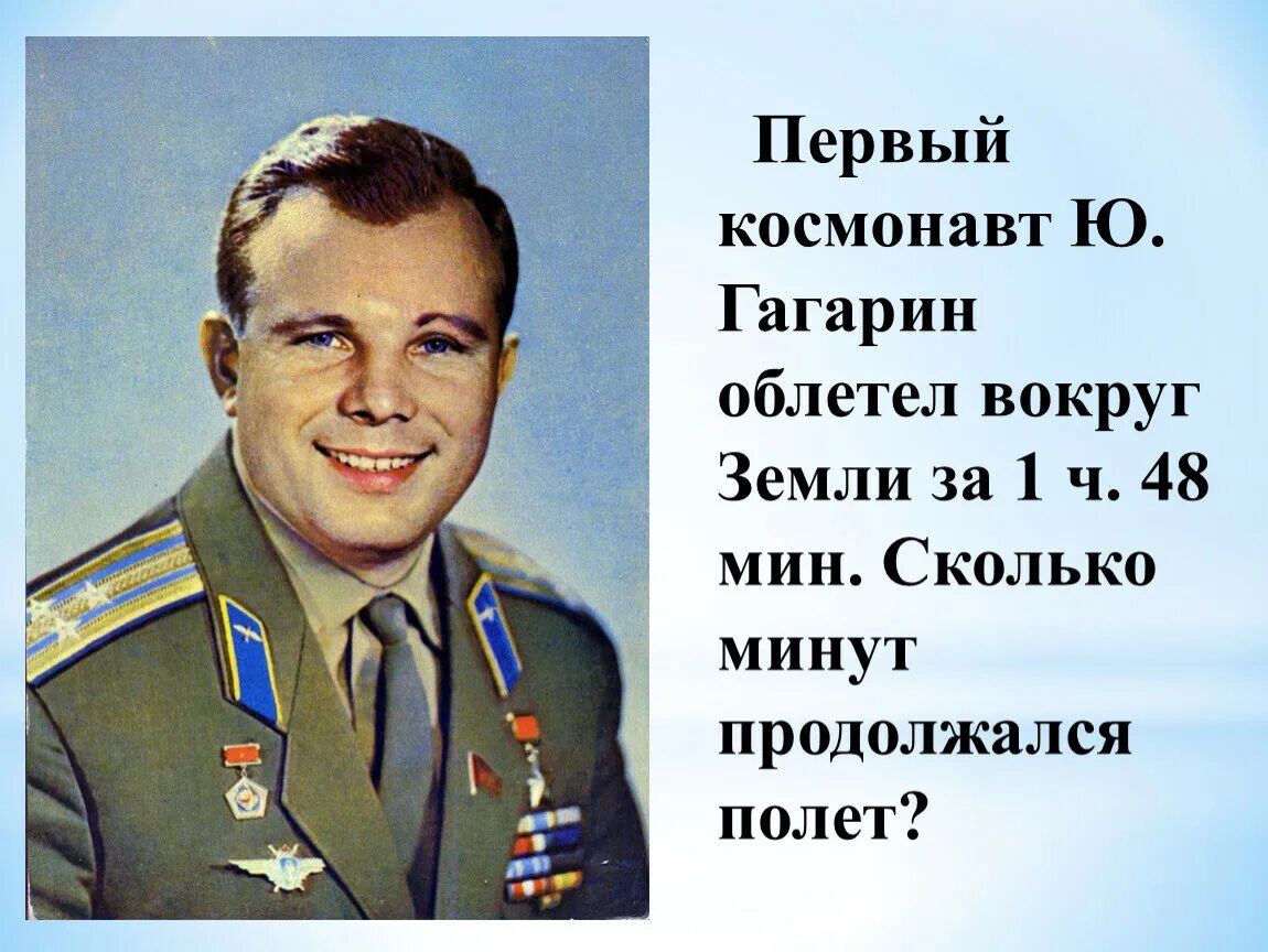 Сколько продолжался полет гагарина в космосе. Первый космонавт. Гагарин первый космонавт. Гагарин облетел.
