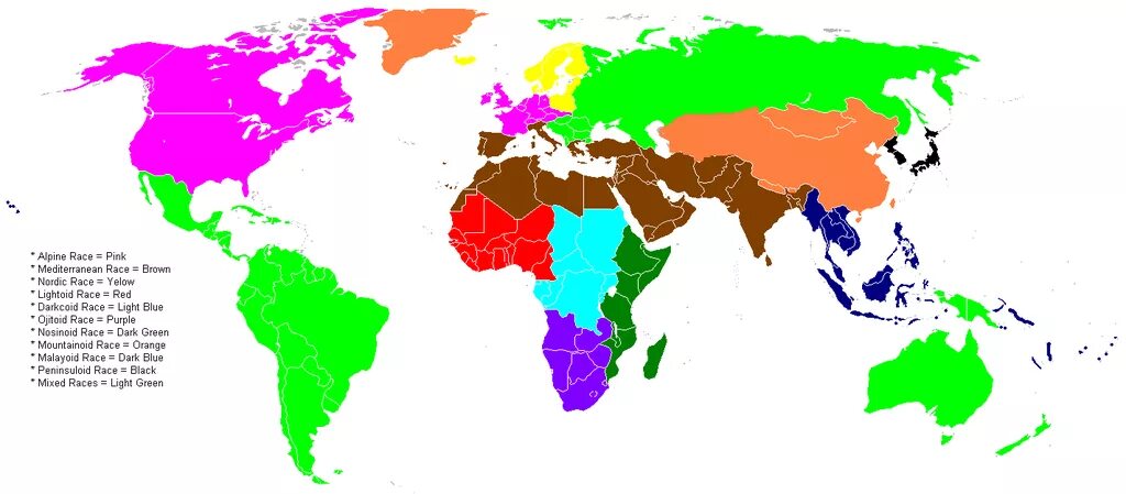Расы людей на карте. Расы на земле карта. Распространение рас.