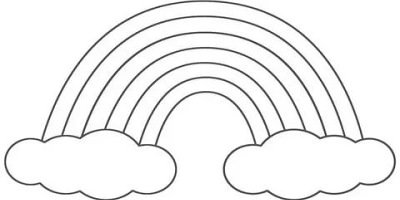 раскраска радуга на английском