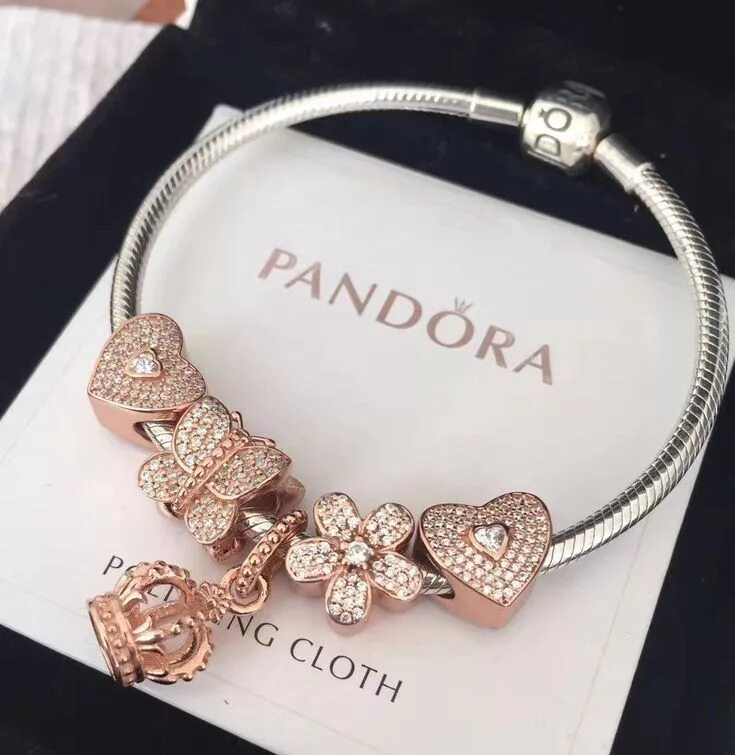 Pandora rose gold charm bracelet Pandora bracelet charms, Pandora charms rose go