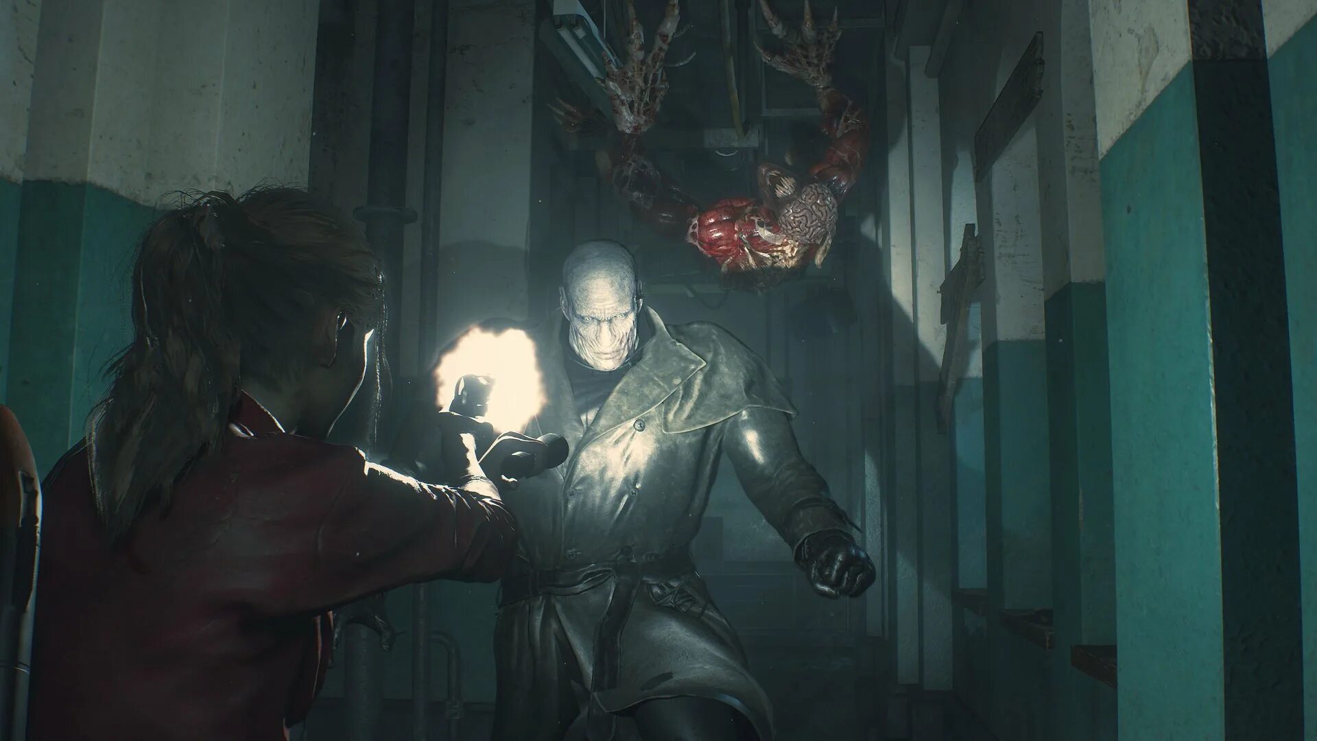 Resident evil игра 2019. Резидент эвил 2 2019. тиран из резидент ивел 2 ремейк.
