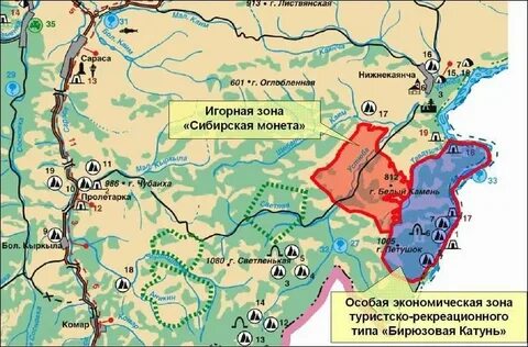 Алтай катунь на карте