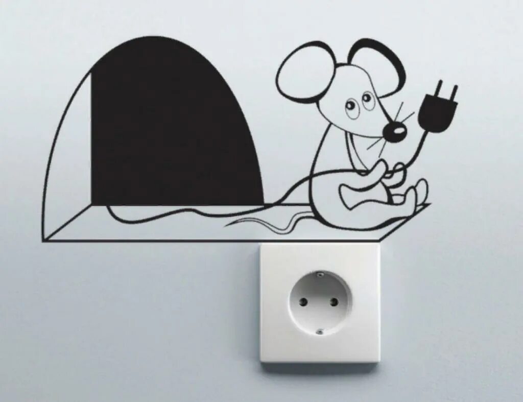 Прикольные трафареты для стен. Декор для выключателей и розеток. Наклейки на стену мышей. Трафарет мышки на стену. Мышь маркером