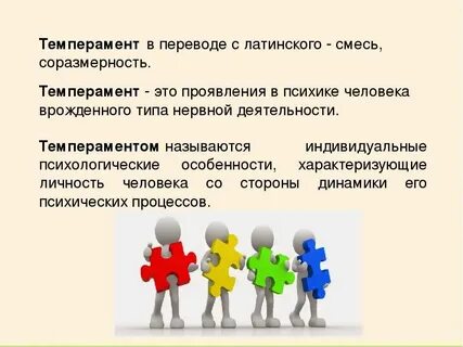 Темперамент роль в личности