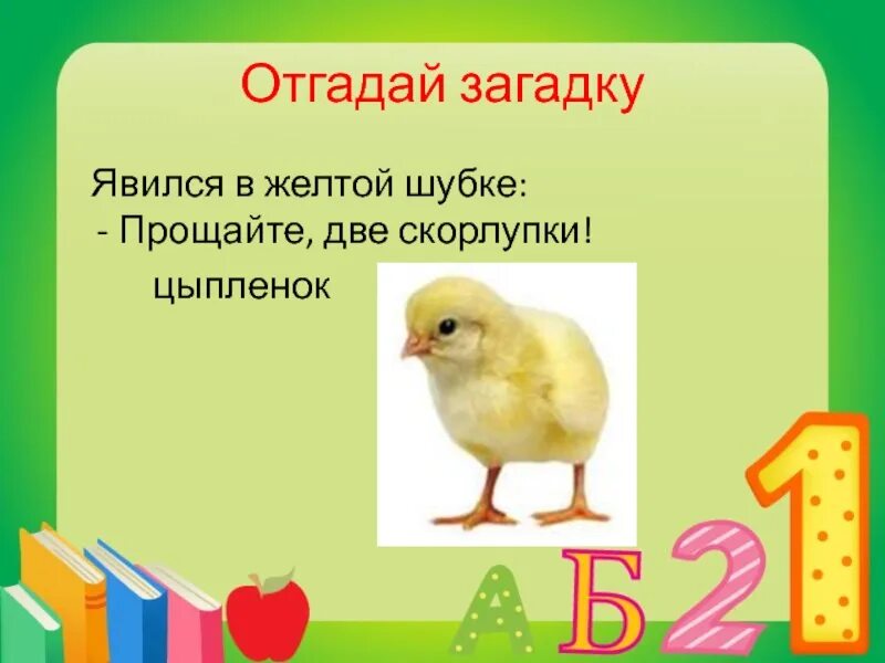 Загадка явился в желтой шубке прощайте 2 скорлупки. Явился в желтой шубке прощайте две скорлупки. Буква цыпленок. Загадка про цыпленка. Загадка про цыпленка для малышей.