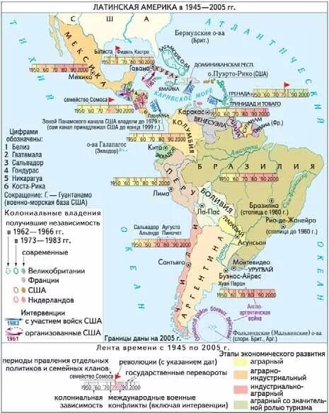 Латинская Америка на карте. Страны Латинской Америки список на карте. Государства Латинской Америки на карте. Карта Латинской Америки со странами.