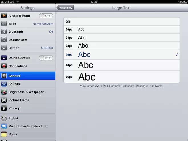 Крупный шрифт на айфоне. Шрифты в заметках айфона. Как поменять шрифт на айпаде. Как изменить шрифт на айпаде. Как изменить размер шрифта в заметках.