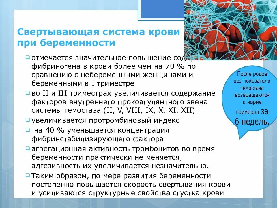 Почему при сдаче крови кровь свернулась. Крвмт при беременности. Система гемостаза у беременных. Нарушение свертывающей системы крови. Свертываемость крови у беременных.