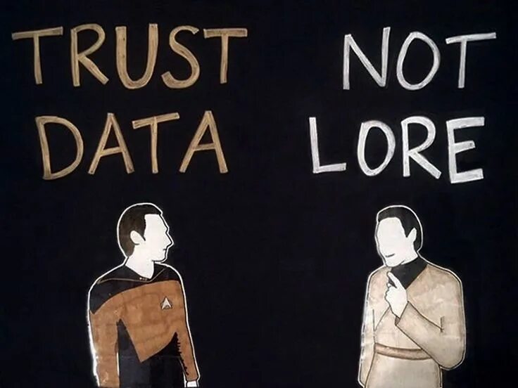 Data trusting. Trust data not lore. data lore. дата траст. alphabet lore art b.