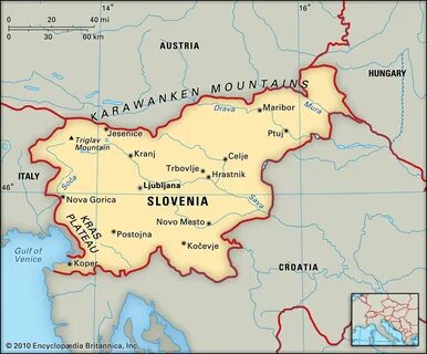 Словения карта на русском