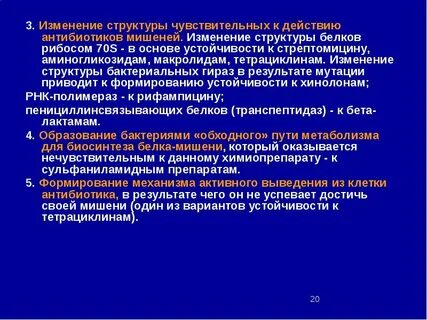 Мишень действия тетрациклина