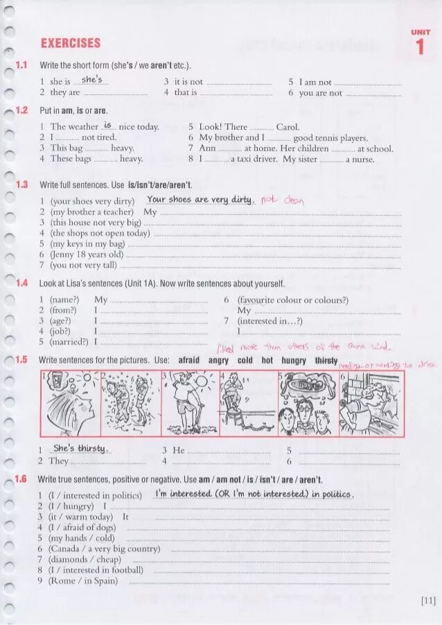 Write the short forms. Exercises Unit 1 ответы write the short form. Unit 1 exercises 1.1 write the short form ответы. Write the sentences in a short form. Unit 1 exercises 1.1 write the short form she's we aren't etc ответы.