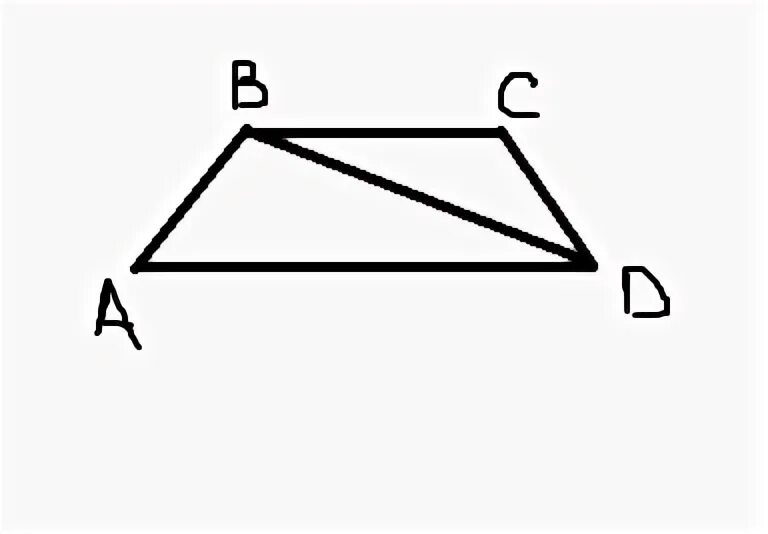 В трапеции abcd ab cd bda 49. В трапеции abcd ab cd bda 22 bdc 45. рисунок 473 найти угол bda.