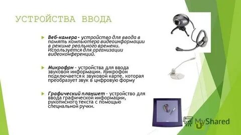 Устройство ввода звуковой информации это