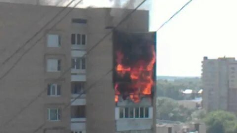 Пожар в щелково