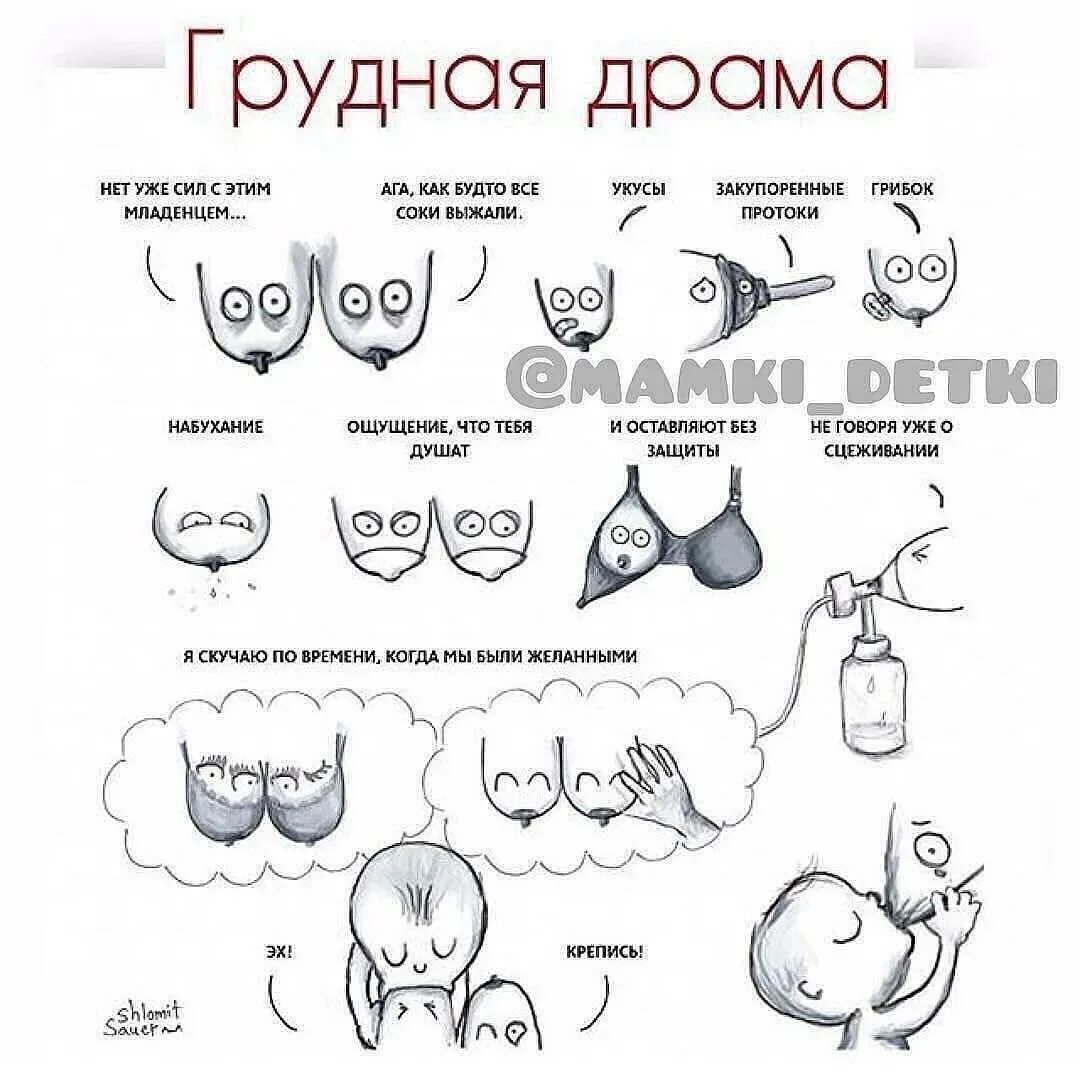 Как сцедить молоко руками при застое