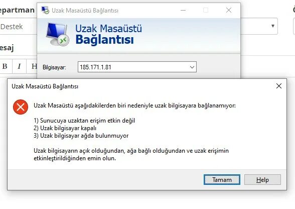 Remote error 1