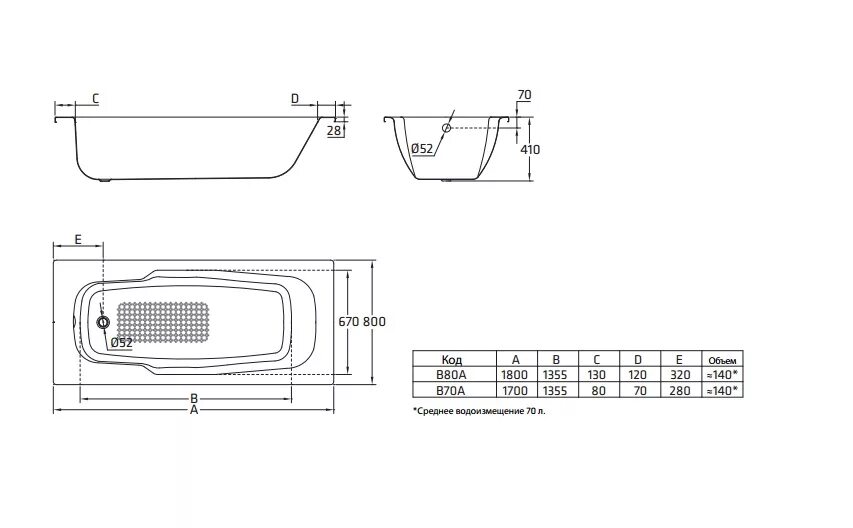 Ванна BLB Atlantica 180x80. Ванна Атлантика BLB 170 80. Ванна BLB Atlantica b70a сталь. BLB Atlantica 180×80.