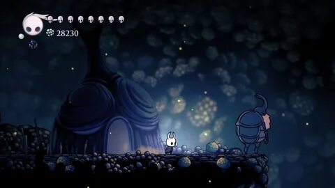 Синий камень на помосте hollow knight