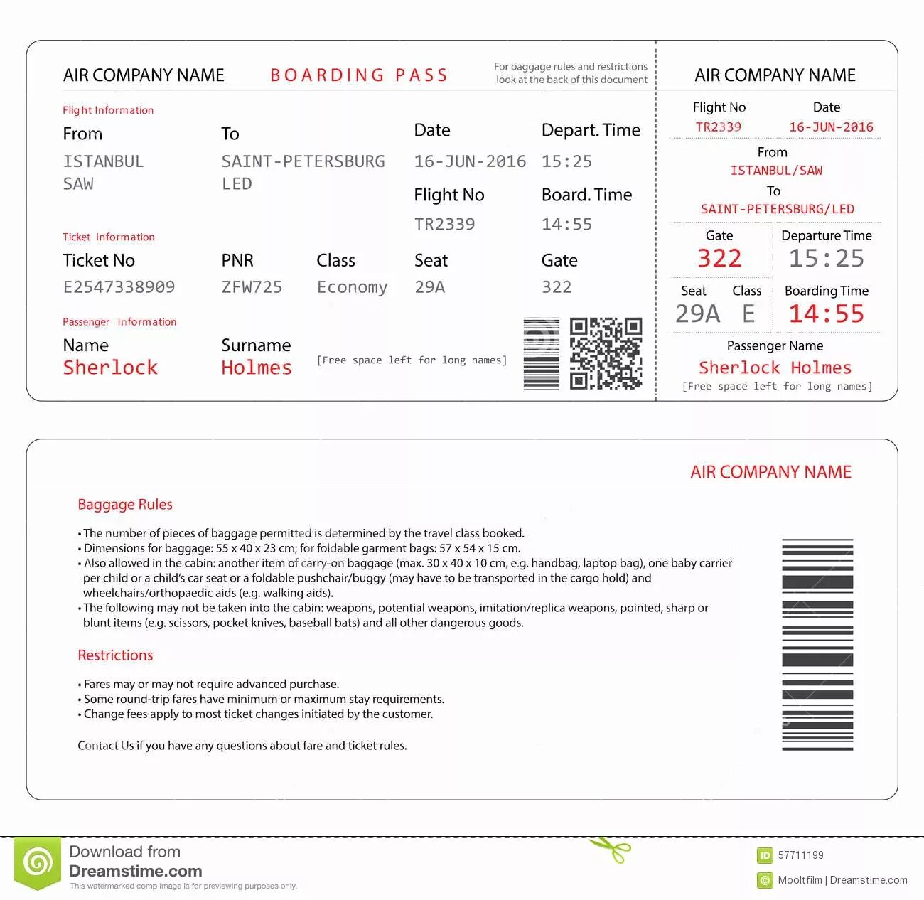 Ticket changes