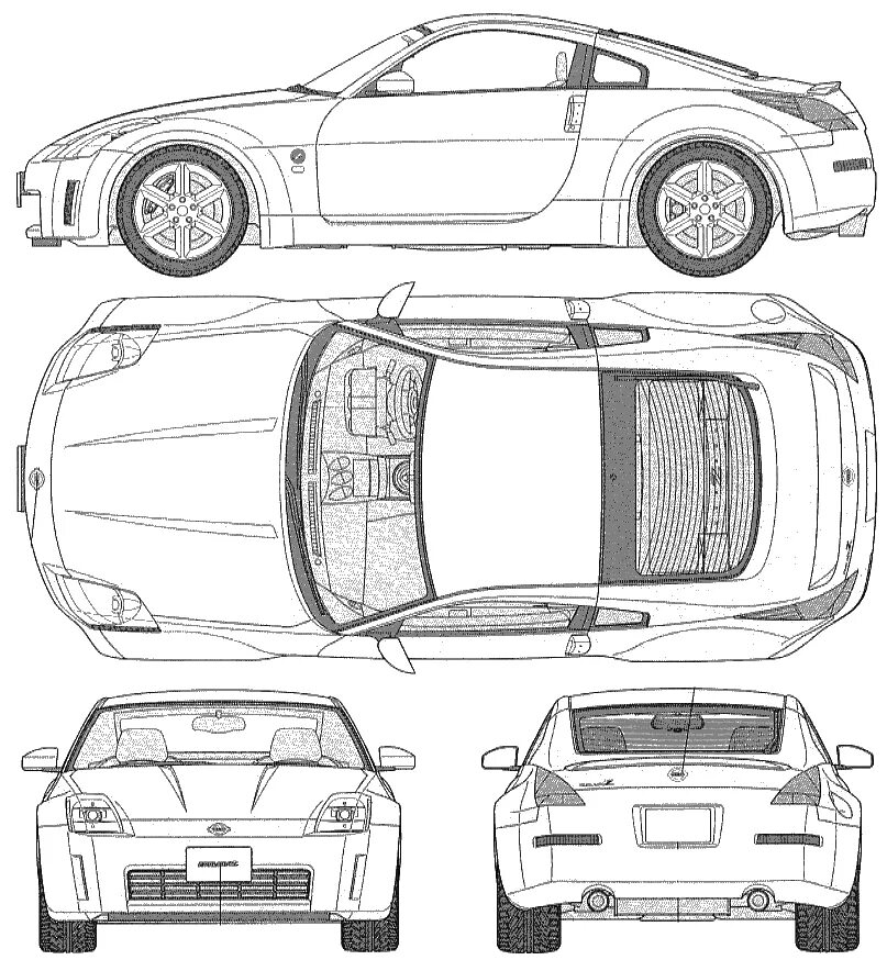 Чертеж машинки. Чертежи машины Nissan 350z. Nissan 350z чертеж. Nissan GTR r35 Blueprint. Nissan 350z Blueprint.
