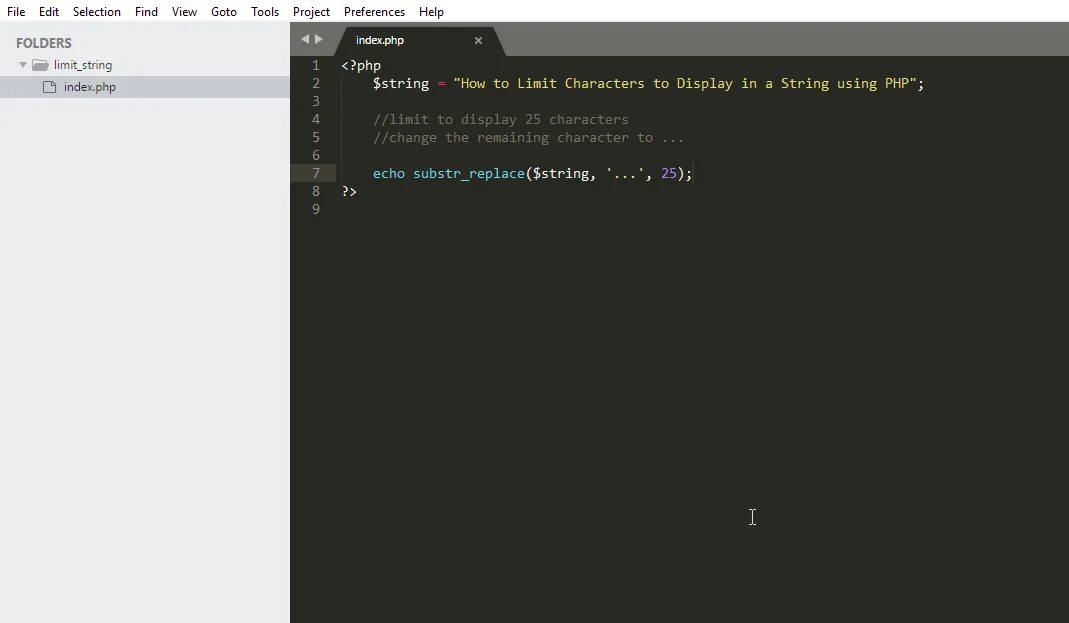 Limit js