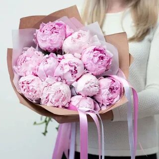 Цветы пионы букет