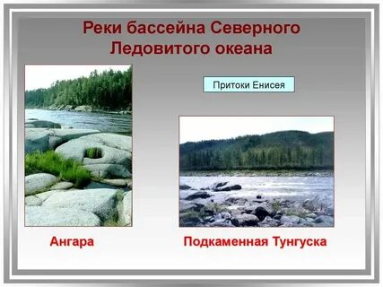 Реки северо ледовитого