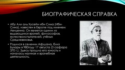 Авиценна вклад в науку