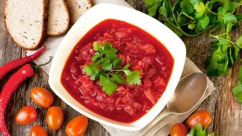 Борщ со свежими овощами