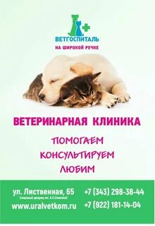 Адреса ветеринарных клиник екатеринбург