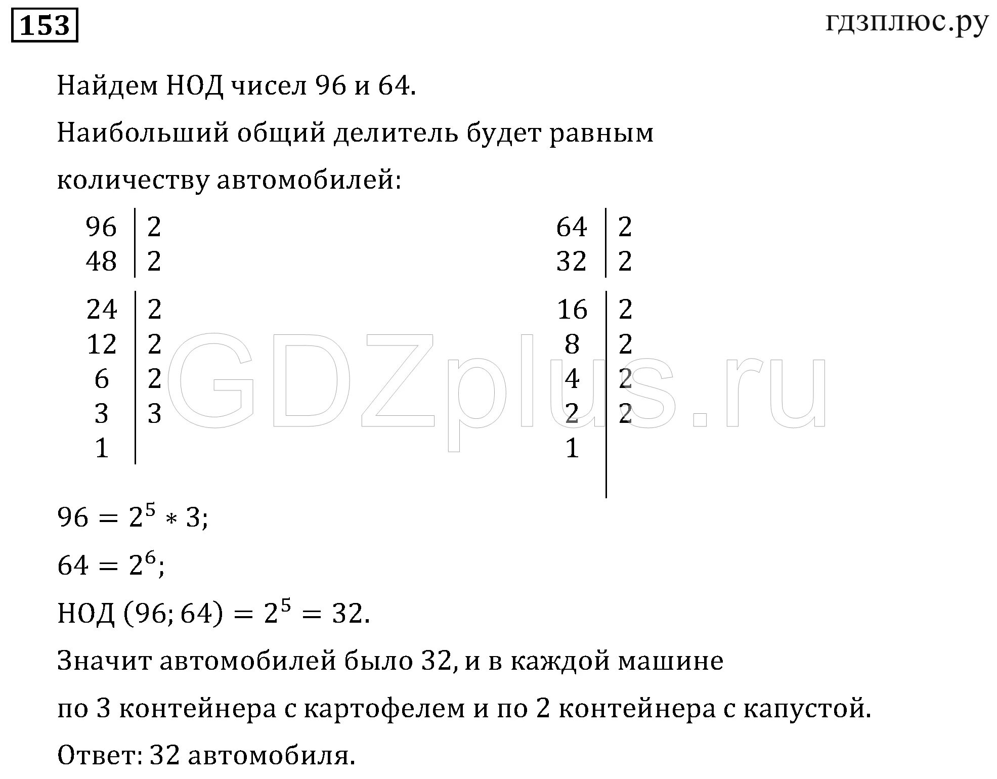 Наибольший общий делитель чисел 28 и 42