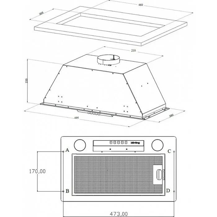 Вытяжка korting khi 6631 RB. Встраиваемая вытяжка korting khi 9931 n. Вытяжка korting khi 6631 RN. Встраиваемая вытяжка korting khi 6997 GW.