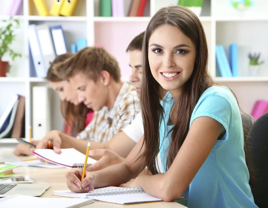 In a classroom in a shopping