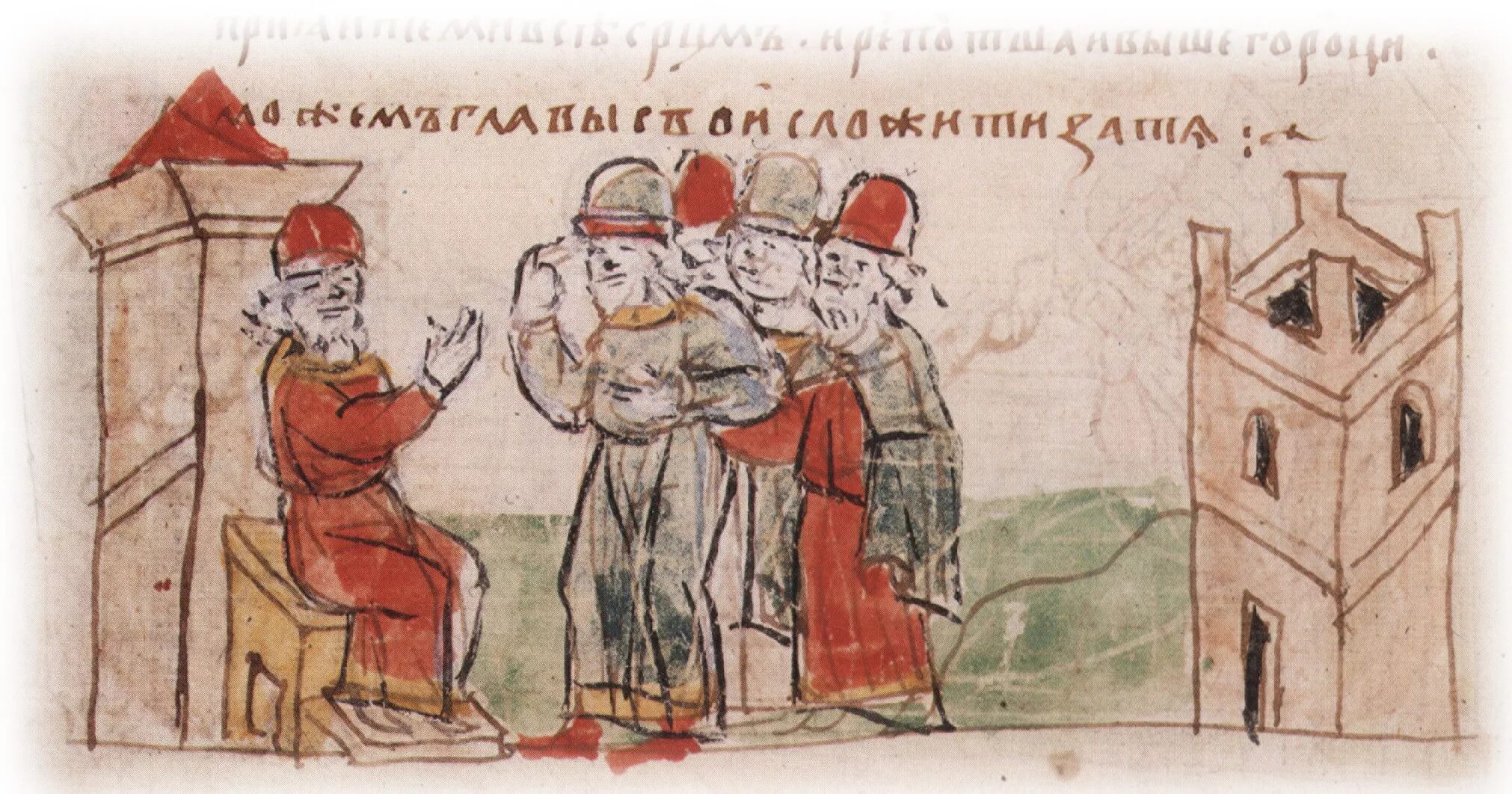 Летопись иллюстрация. Радзивиловская летопись андрей боголюбский. миниатюры радзивилловской летописи андрей боголюбский. радзивилловская летопись святополк окаянный. радзивиловская летопись &quot;ярослав&quot;.