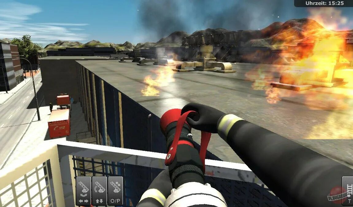 Fire fighting simulation