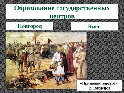 Объединение киева и новгорода личности