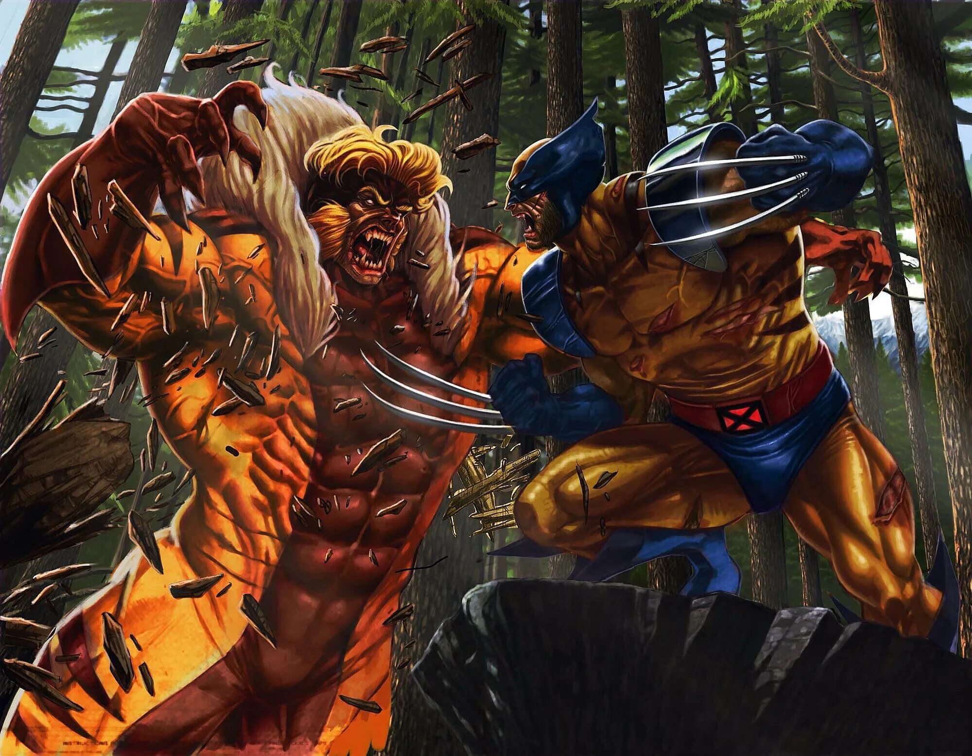 Веб марвел. Wolverine vs Sabretooth. Sabretooth vs Marvel. Wolverine vs Shredder. Sabretooth Marvel.