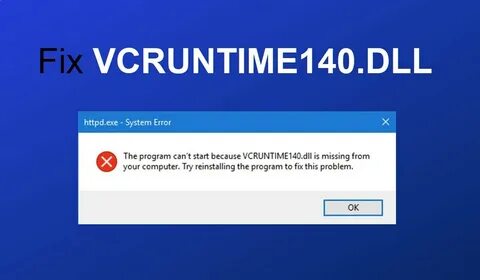 Установить vcruntime140 1