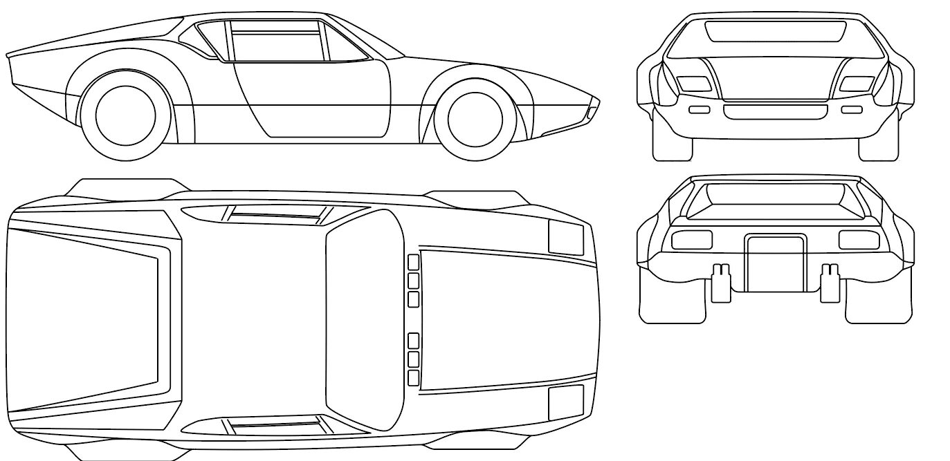 Blueprint apparate modloader. De tomaso pantera чертеж. de tomaso pantera габариты. референс машины для блендера. blueprint чертежи для blender.