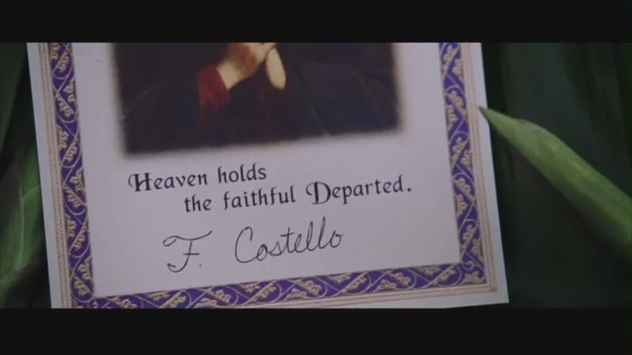 Heaven hold. Heaven on hold. Heaven hold. My mother's birthday. The departed heaven hold.