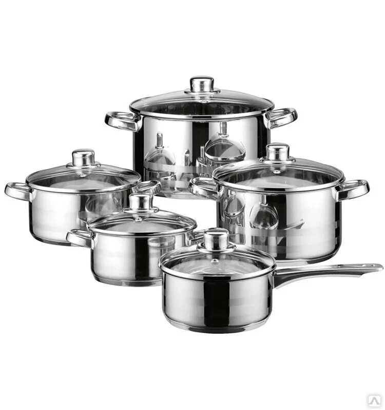 Посуда с толстым дном. 6pcs Stainless Steel Cookware Set кастрюли. Stainless Steel набор кастрюль. Cookware Set набор. Набор кастрюль Elo.